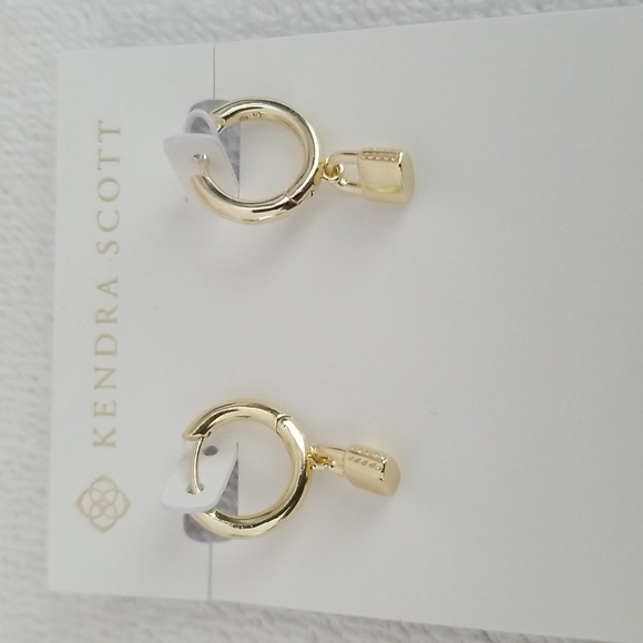 New Kendra Scott Jess Locket Huggie Earrings - Picture 2 of 6
